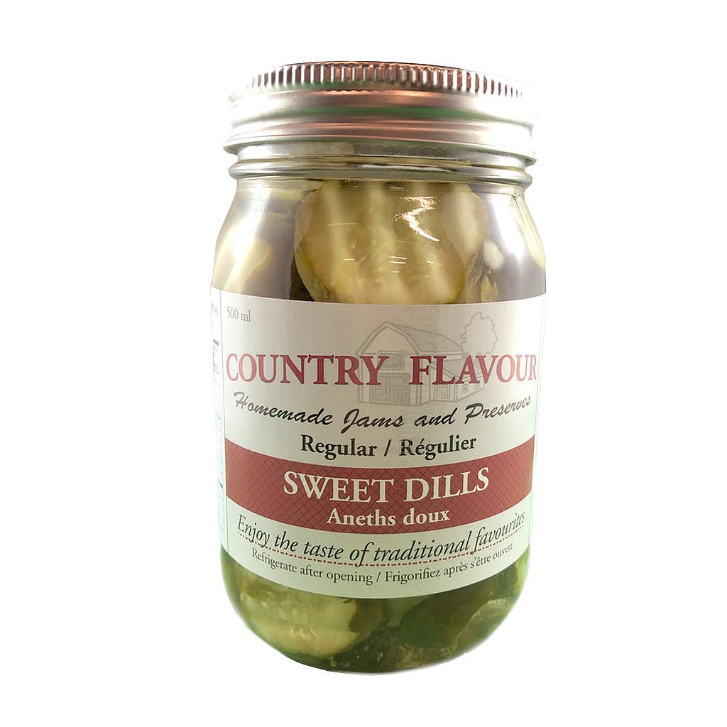 COUNTRY FLAVOUR 500ML SWEET DILL PICKLES