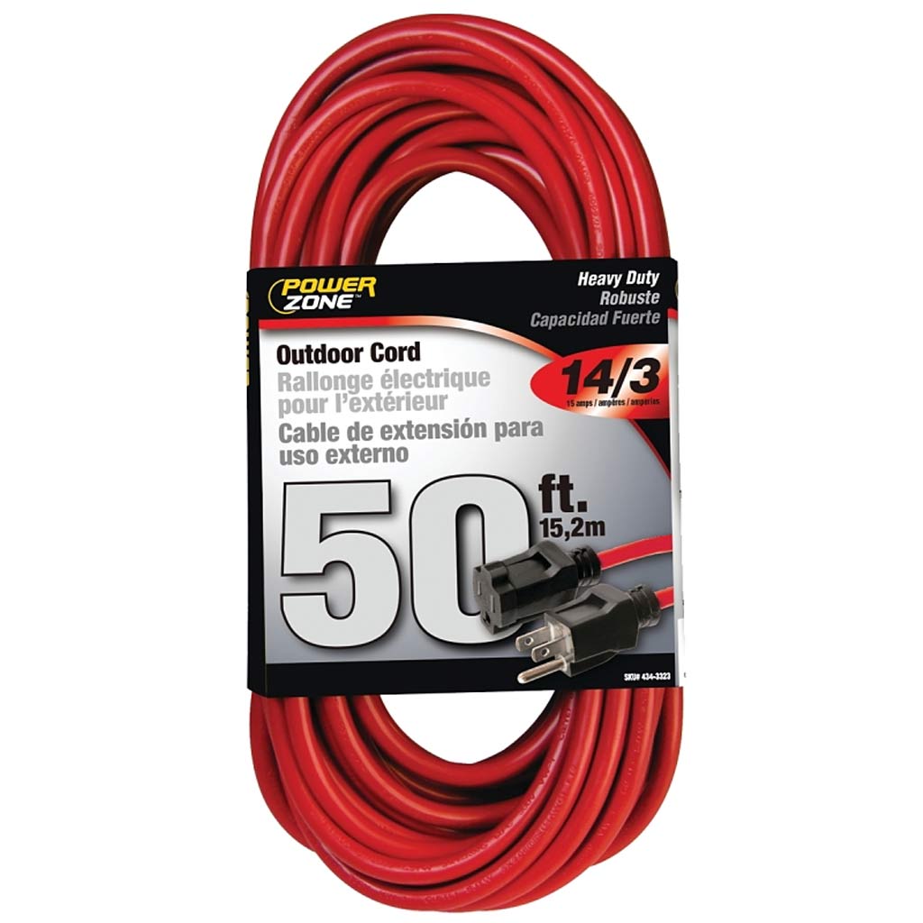 POWERZONE EXTENSION CORD OUTDOOR HEAVY DUTY 50FT 14/3