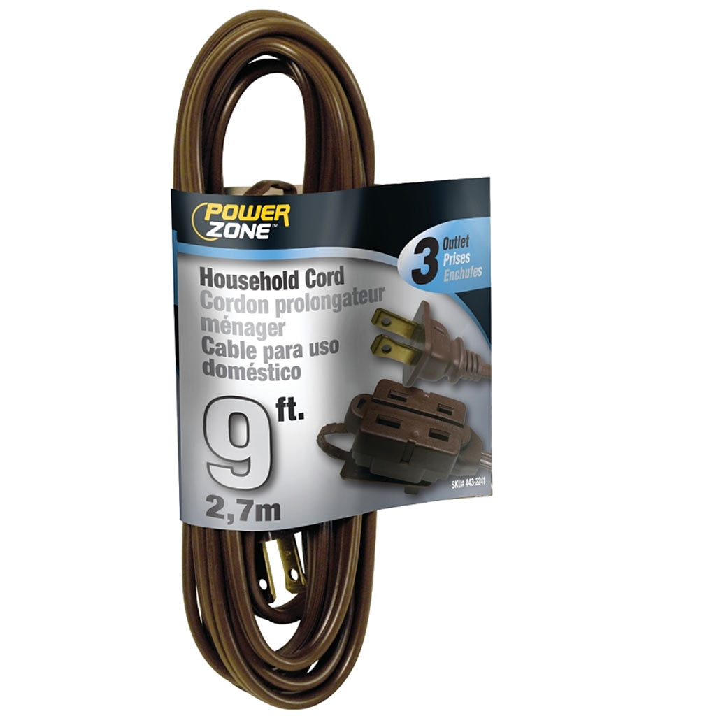 DMB - EXT CORD 16/2 SPT-2 BROWN 9FT