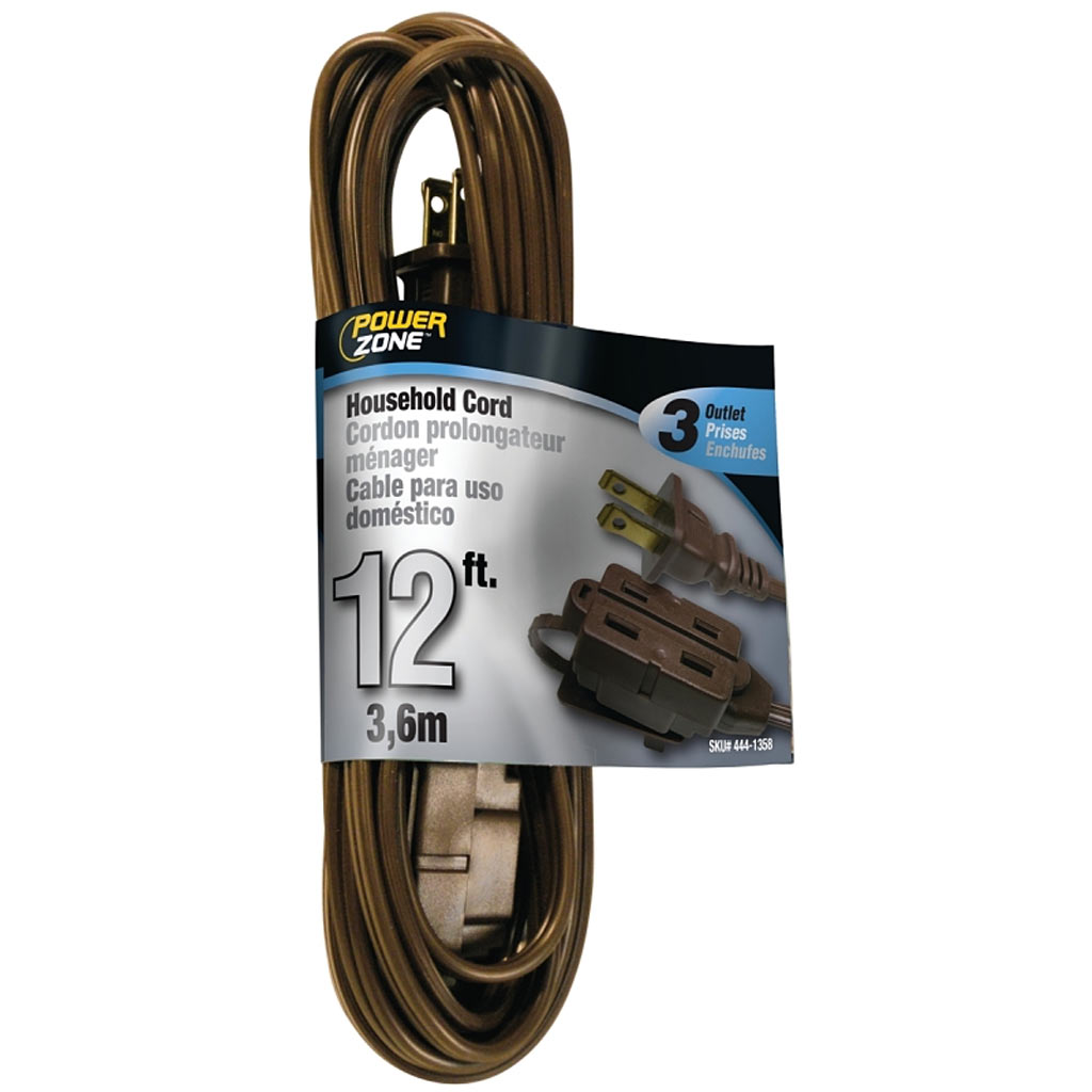 DMB - EXT CORD 16/2 SPT-2 BROWN 12FT