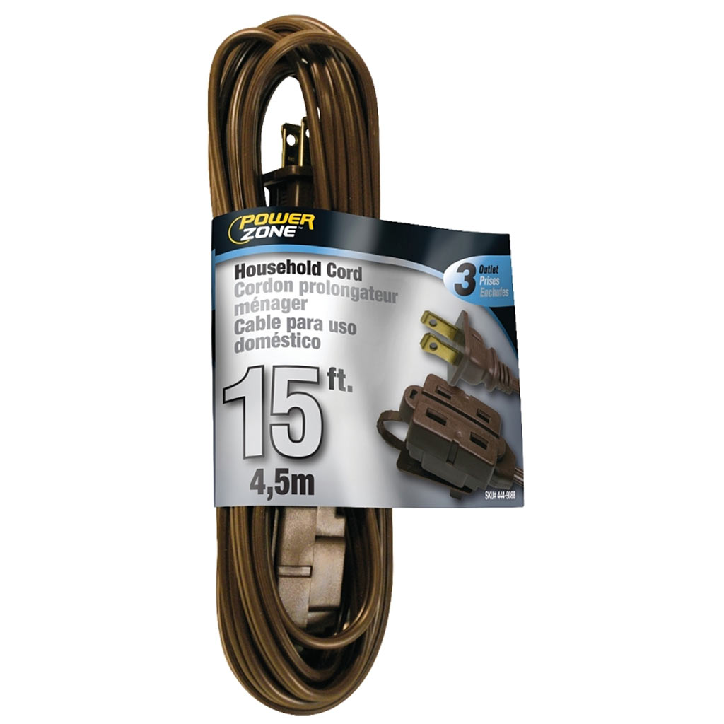 DMB - EXT CORD 16/2 SPT-2 BROWN 15FT