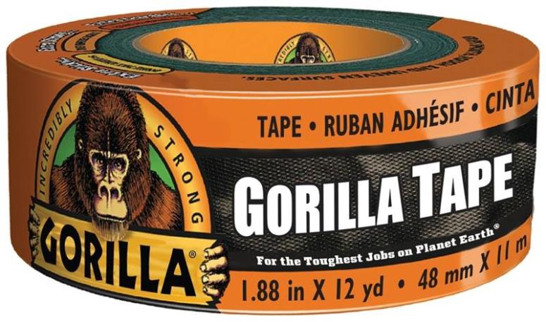 GORILLA DUCT TAPE BLACK 10YD X 1.88"