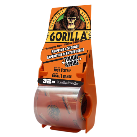 DV - GORILLA PACKAGING TAPE 35YD X 3" CLEAR