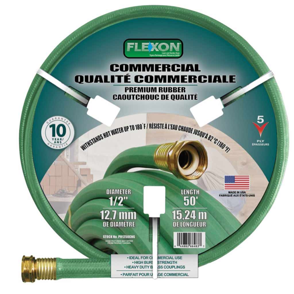 DMB - FLEXON PH1250G GARDEN HOSE 1/2&quot;X50' RBR