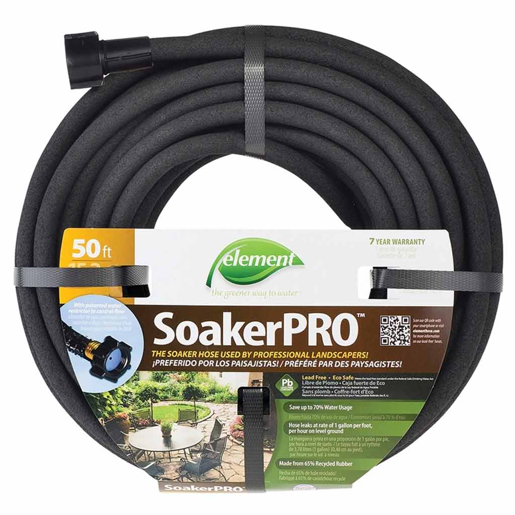 DMB - ELEMENT WATER HOSE 50' SPRINKLER+ PERFORATED GREEN ELTECV050