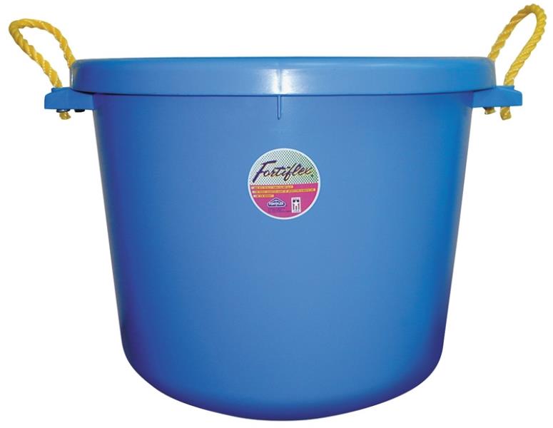 FORTEX BUCKET UTILITY POLY 70QT BLU