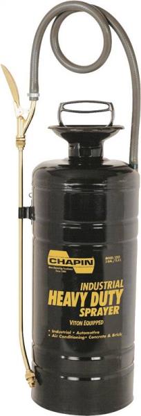 CHAPIN SPRAYER 3GAL INDUSTRIAL HEAVY DUTY HANDPUMP TRI-POXY STEEL W/ BRASS WAND 1352