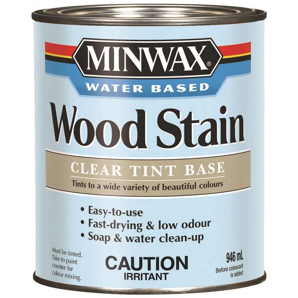 MINWAX WOOD STAIN SEMI-TRANSPARENT CLR WATER BASED 946ML