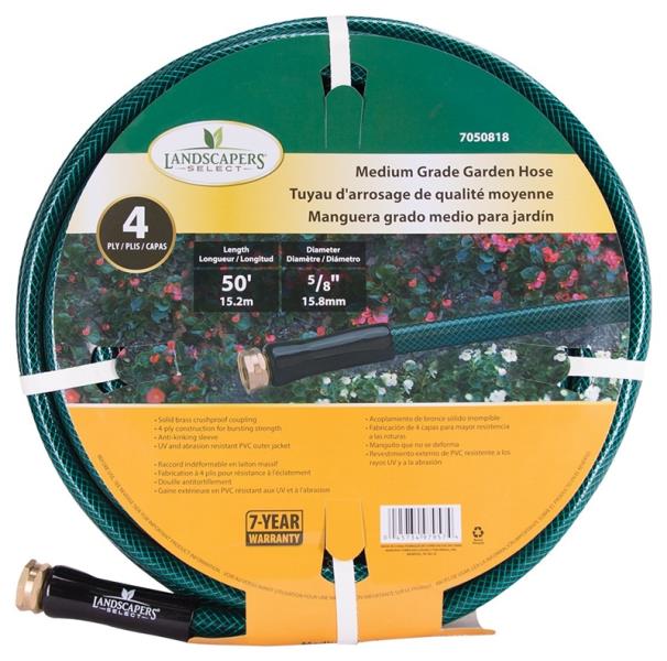 LANDSCAPERS SELECT GARDEN HOSE 50' PVC 5/8&quot;