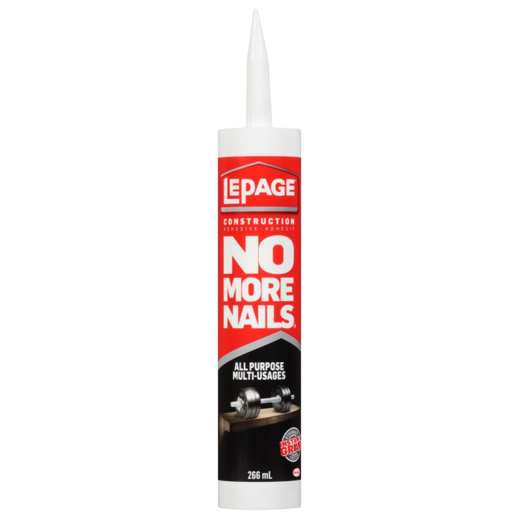 LEPAGE NO MORE NAILS ALL PURPOSE ADHESIVE WHT 266ML