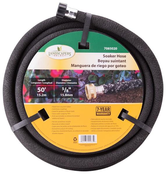 LANDSCAPERS SELECT SOAKER HOSE 50FT RUBBER 5/8"