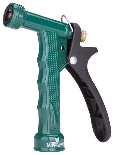 LANDSCAPERS SELECT HOSE SPRAY NOZZLE W/ THREADED TIP METAL GREEN