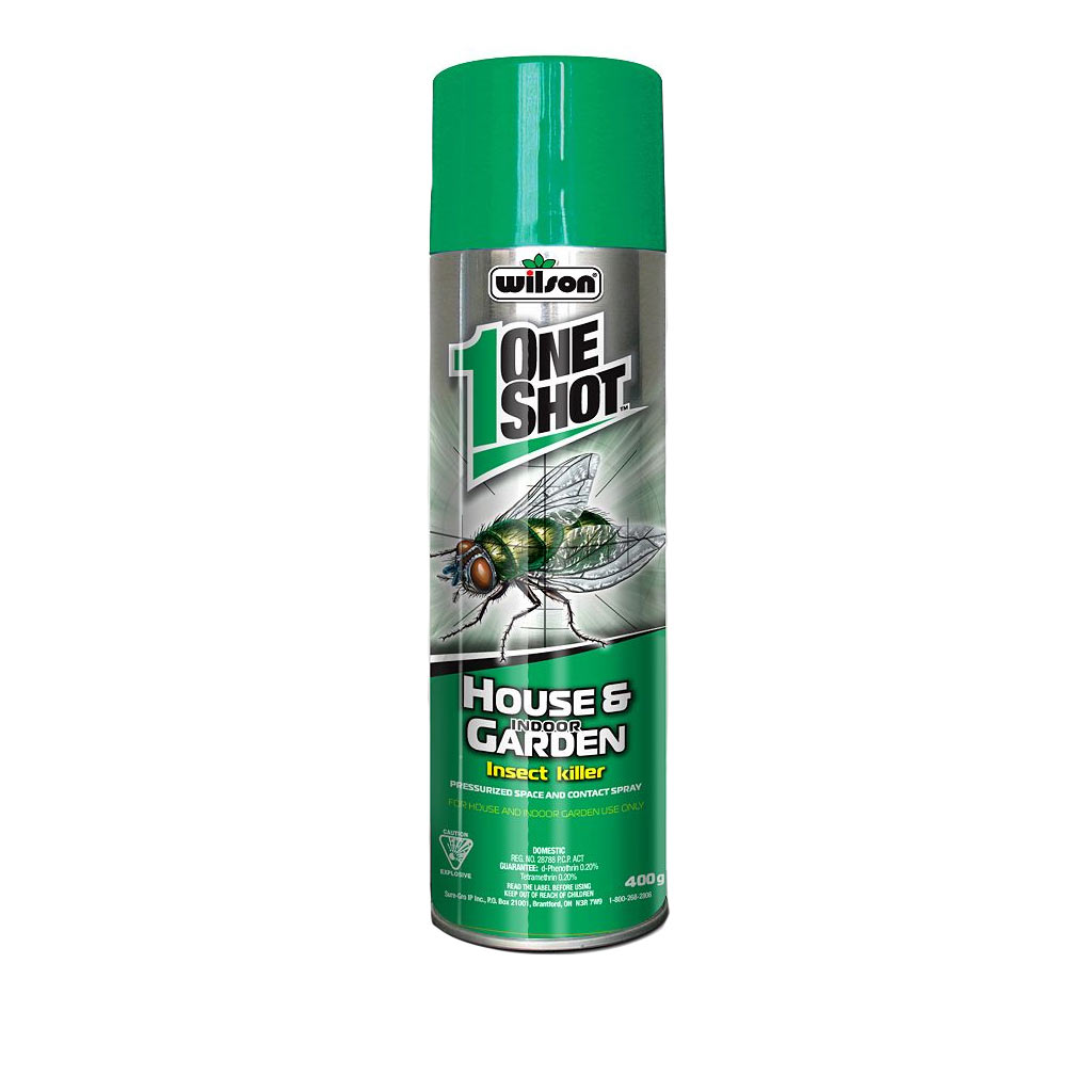 WILSON ONESHOT HOUSE &amp; INDOOR GARDEN INSECT KILLER 400G