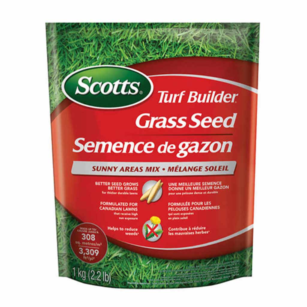 SCOTTS TURF BUILDER SUNNY AREAS GRASS SEED MIX 1KG