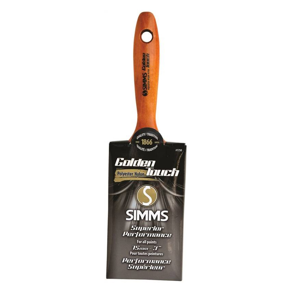 SIMMS GOLDEN TOUCH WALL BRUSH NYLON/POLY 3"W