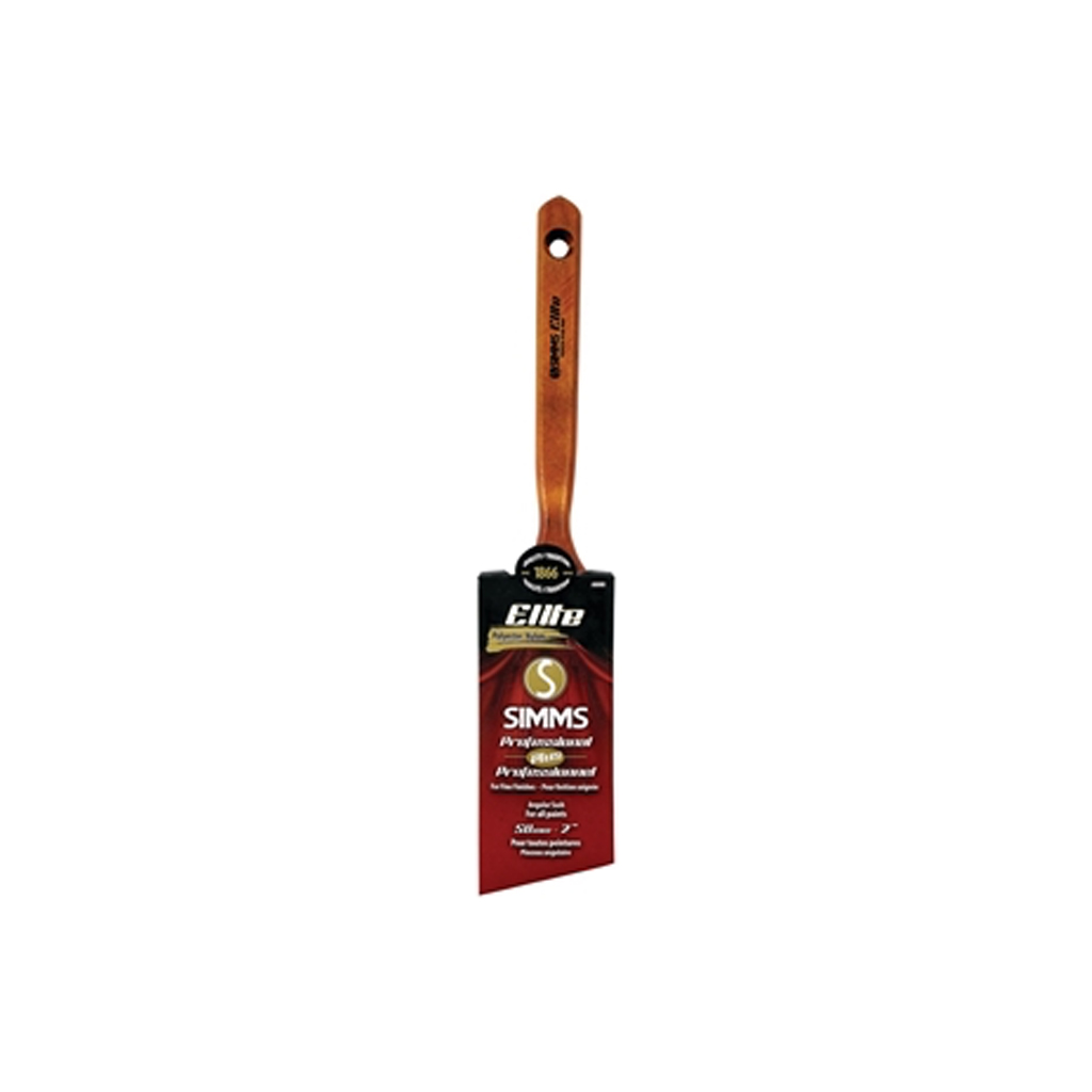 SIMMS ELITE ANGULAR SASH BRUSH NYL/POLY BRISTLE, 2-7/8"L X 2"W 