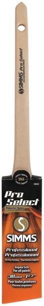 SIMMS PRO SELECT ANGULAR BRUSH, NYL/POLY BRISTLE, 2-1/4"L X 1-1/2"W 