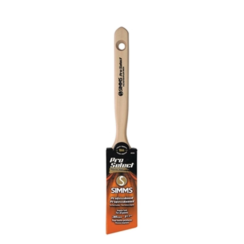 SIMMS PRO SELECT ANGULAR SASH BRUSH, NYLON/POLY BRISTLE, 2-3/8"L X 1-1/2"W