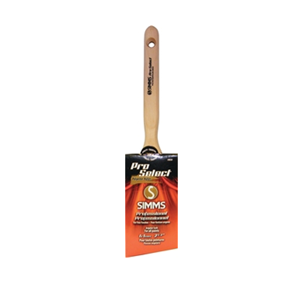 SIMMS ANGULAR SASH BRUSH, NYL/POLY BRISTLE, 2-7/8"L X 2-1/2"W