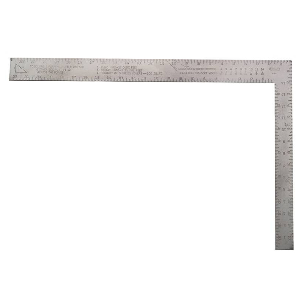 DMB - STANLEY CARPENTER SQUARE ALUM. 24"L