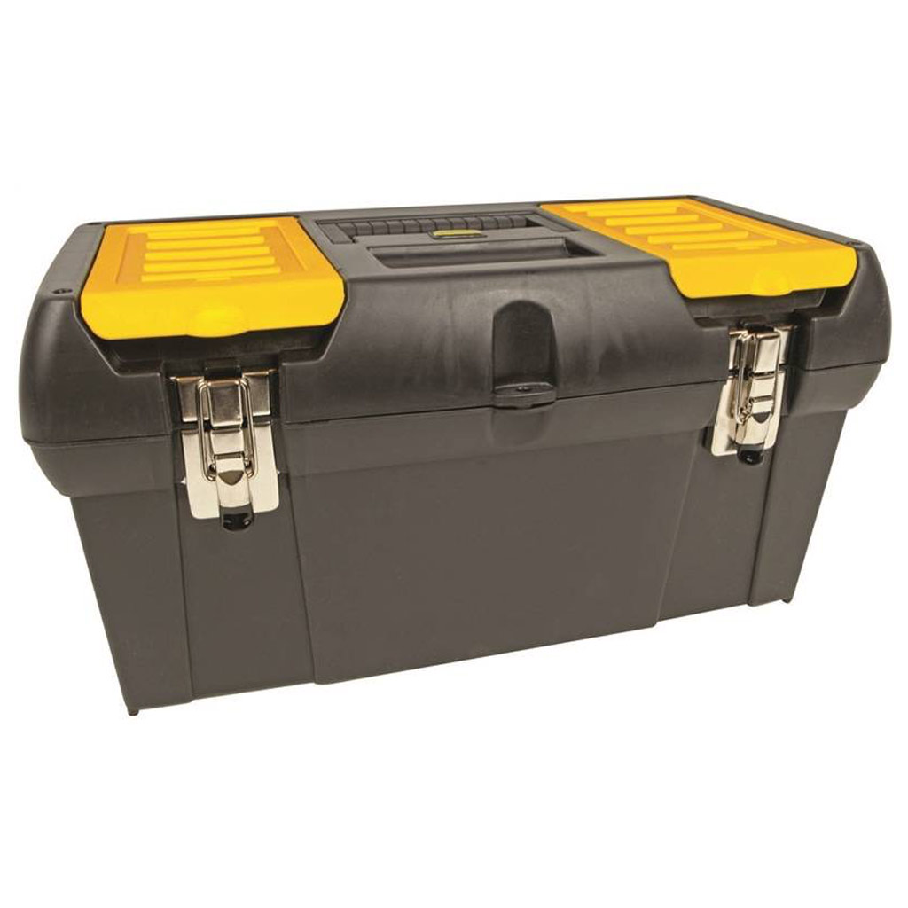 DMB - STANLEY 019151M  TOOL BOX W/ TRAY PLSTC, 4.5GAL, BLK