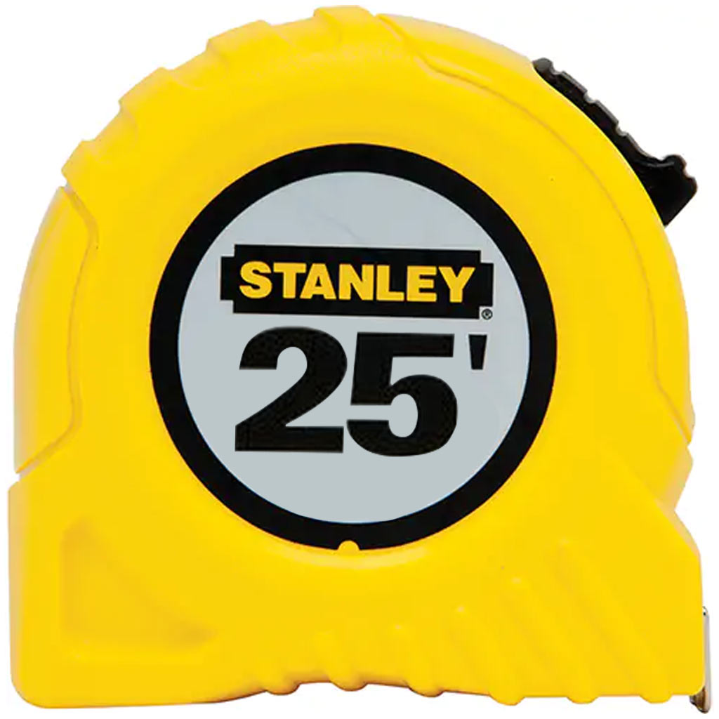 STANLEY MEASURING TAPE 25FT ABS CASE YELLOW 30-455