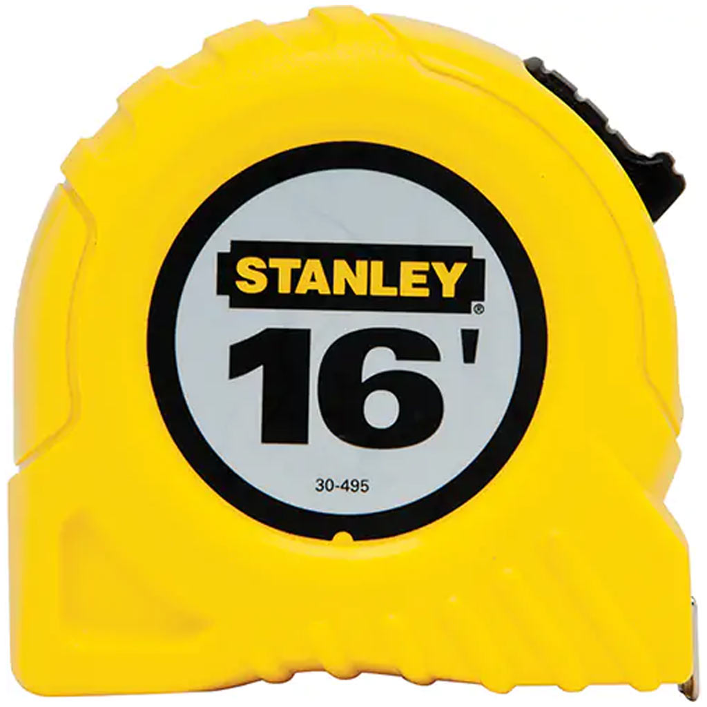 STANLEY MEASURING TAPE 16FT ABS CASE YELLOW 30-495