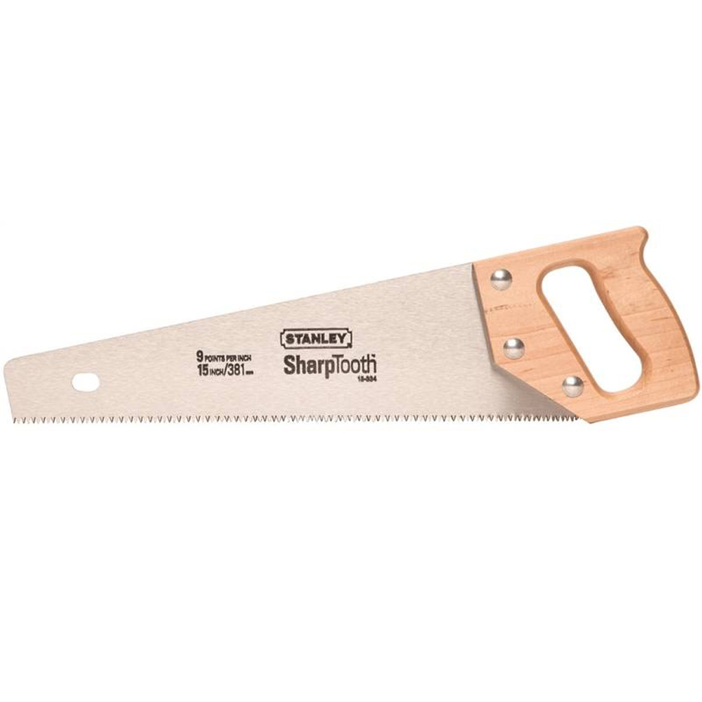 DMB - STANLEY HAND SAW WIDE HANDLE 15&quot;L BLADE 8TPI