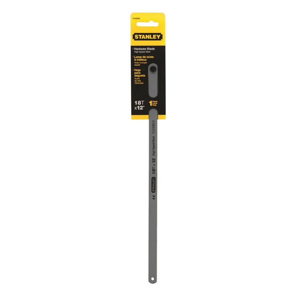 STANLEY HACKSAW BLADE 12"X18 TPI HIGH SPEED STEEL 15-828A