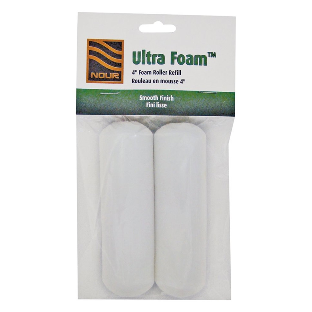 NOUR ULTRA FOAM ROLLER REFILL, 10MM NAP SZ, 2PK