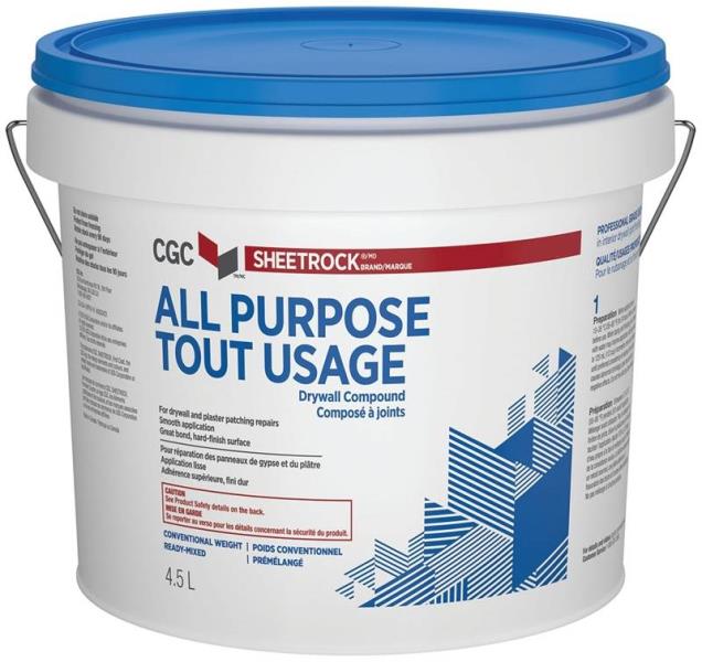 SHEETROCK DRYWALL COMPOUND ALL-PURPOSE OFF-WHITE 4.5L (381417)