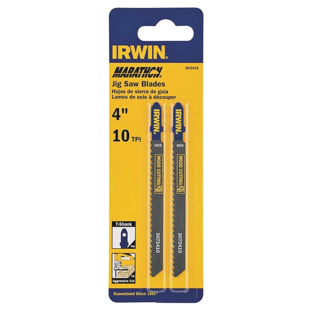 IRWIN JIG SAW BLADE 4&quot;L 10 TPI