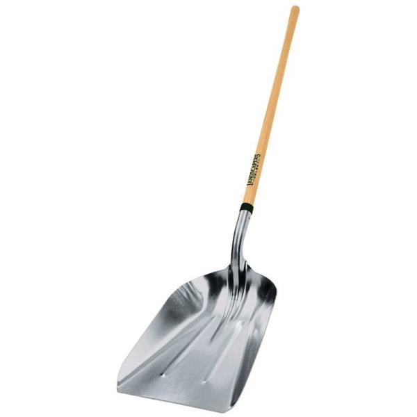 LANDSCAPERS SELECT GRAIN SHOVEL #12 ALUM. BLADE 48" WOOD HANDLE