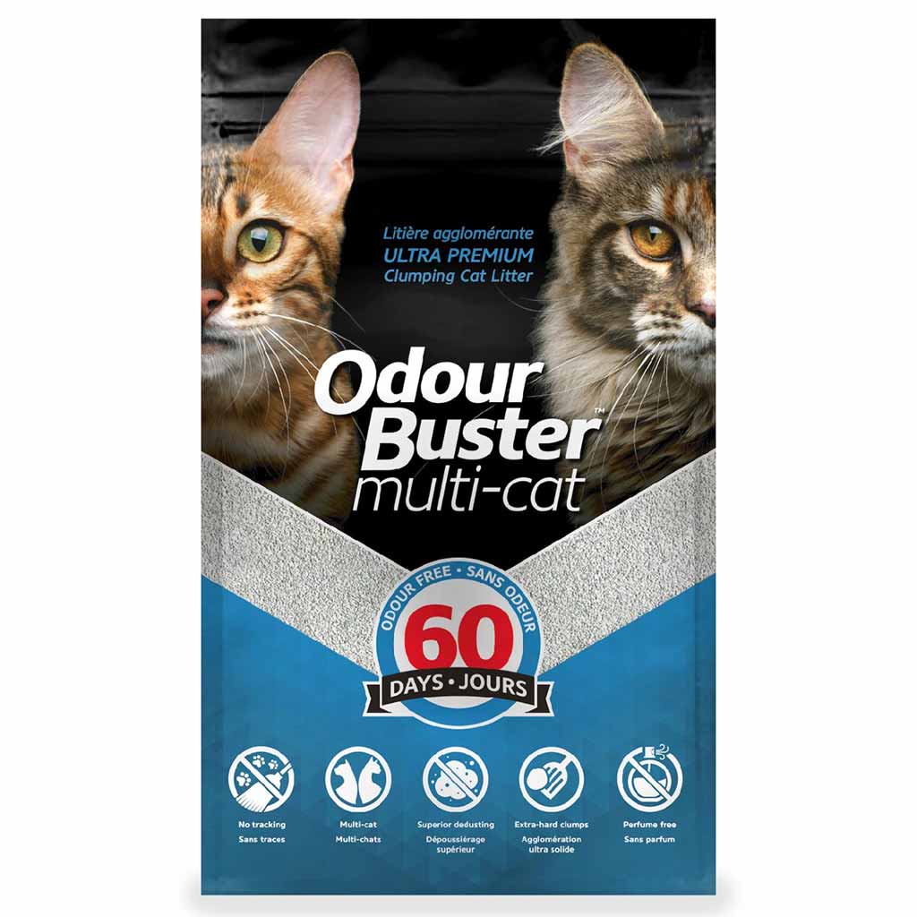 DR - ODOUR BUSTER MULTI CAT CLUMPING LITTER 12KG