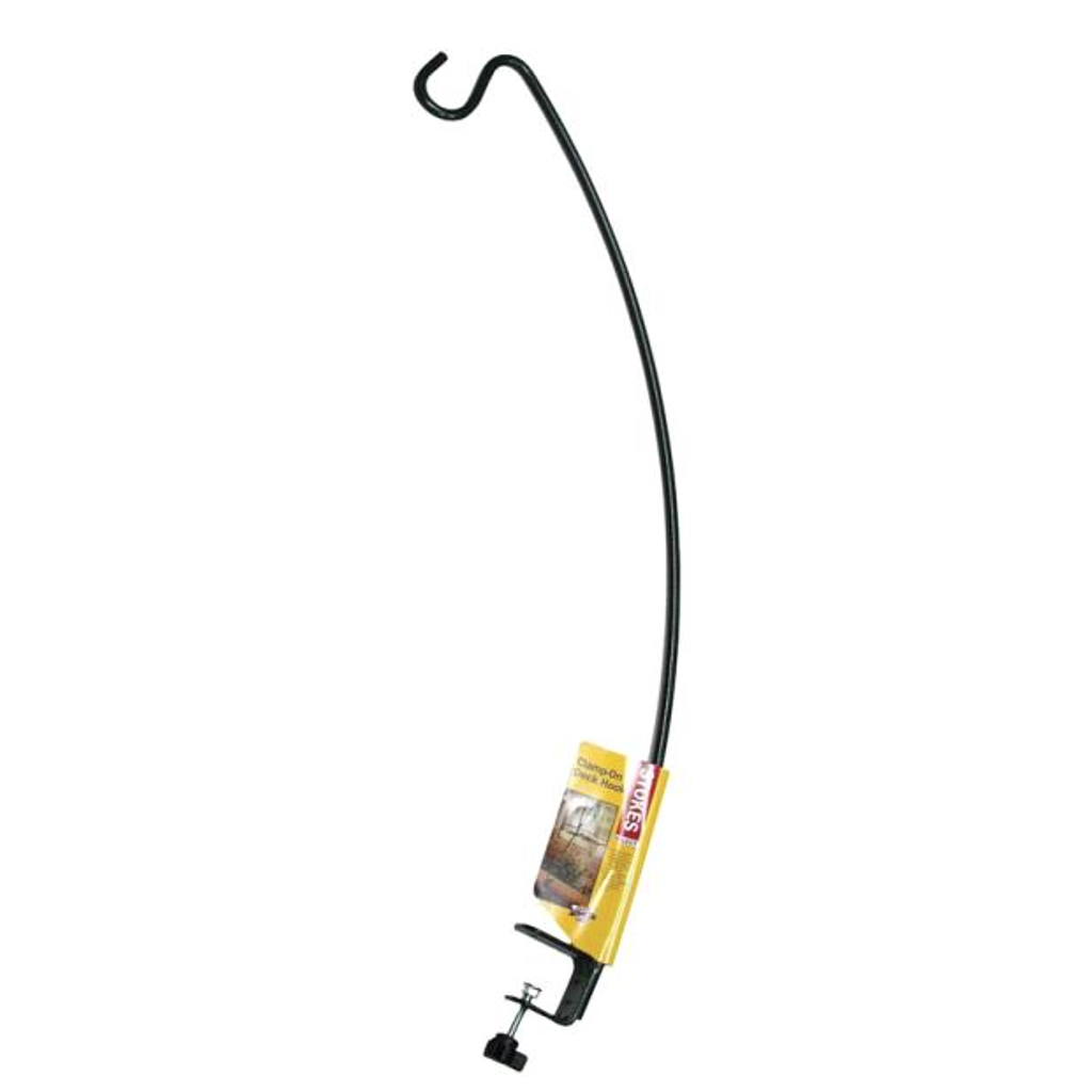 STOKES DECK HOOK CLAMP ON STEEL BLACK 18IN