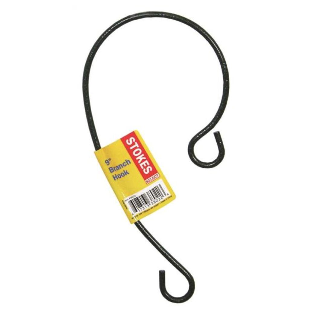 STOKES SELECT BRANCH HOOK STL BLK 9&quot;