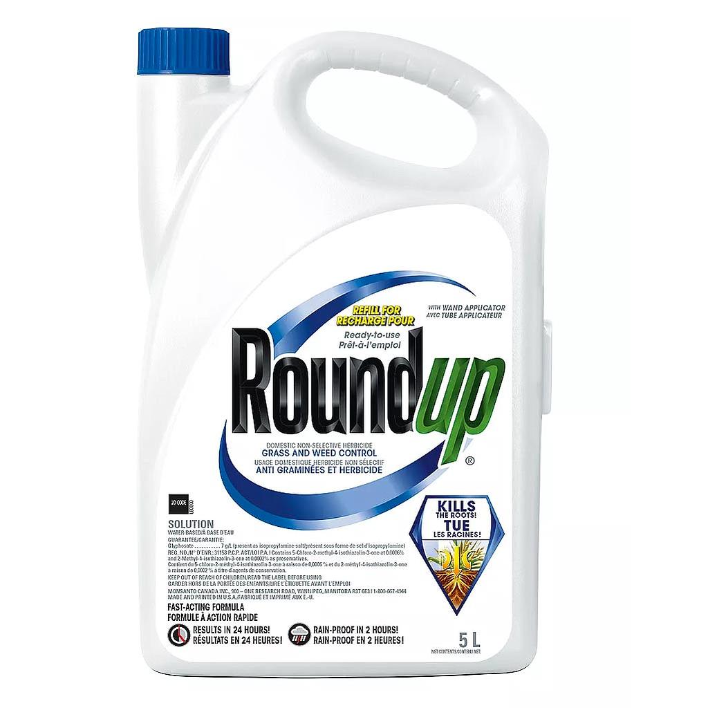 DR - ROUNDUP GRASS &amp; WEED CONTROL RTU 5L REFILL