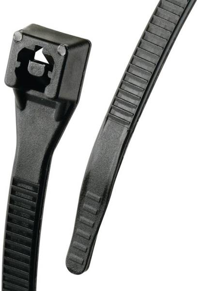 GARDNER BENDER CABLE TIE, XTREME, NYL, BLK, 8IN, 20PK