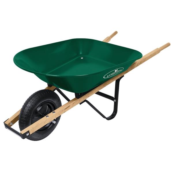 LANDSCAPERS SELECT 34563 WHEELBARROW STEEL TRAY 4 CU FT COMPLETE