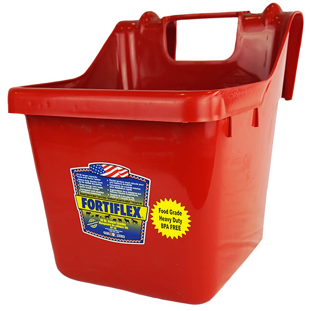 FORTEX BUCKET FEEDER HOOKOVER 16QT RED