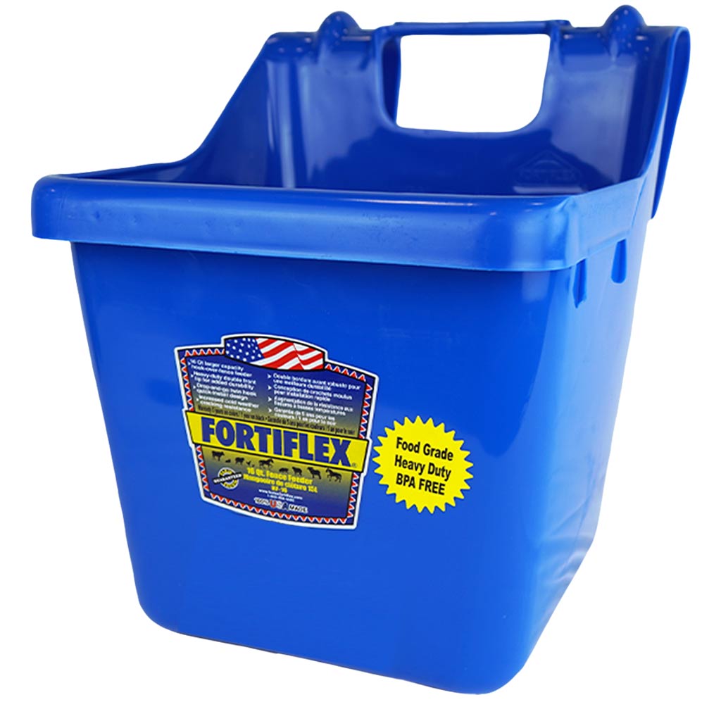 FORTEX BUCKET FEEDER HOOKOVER 16QT BLU