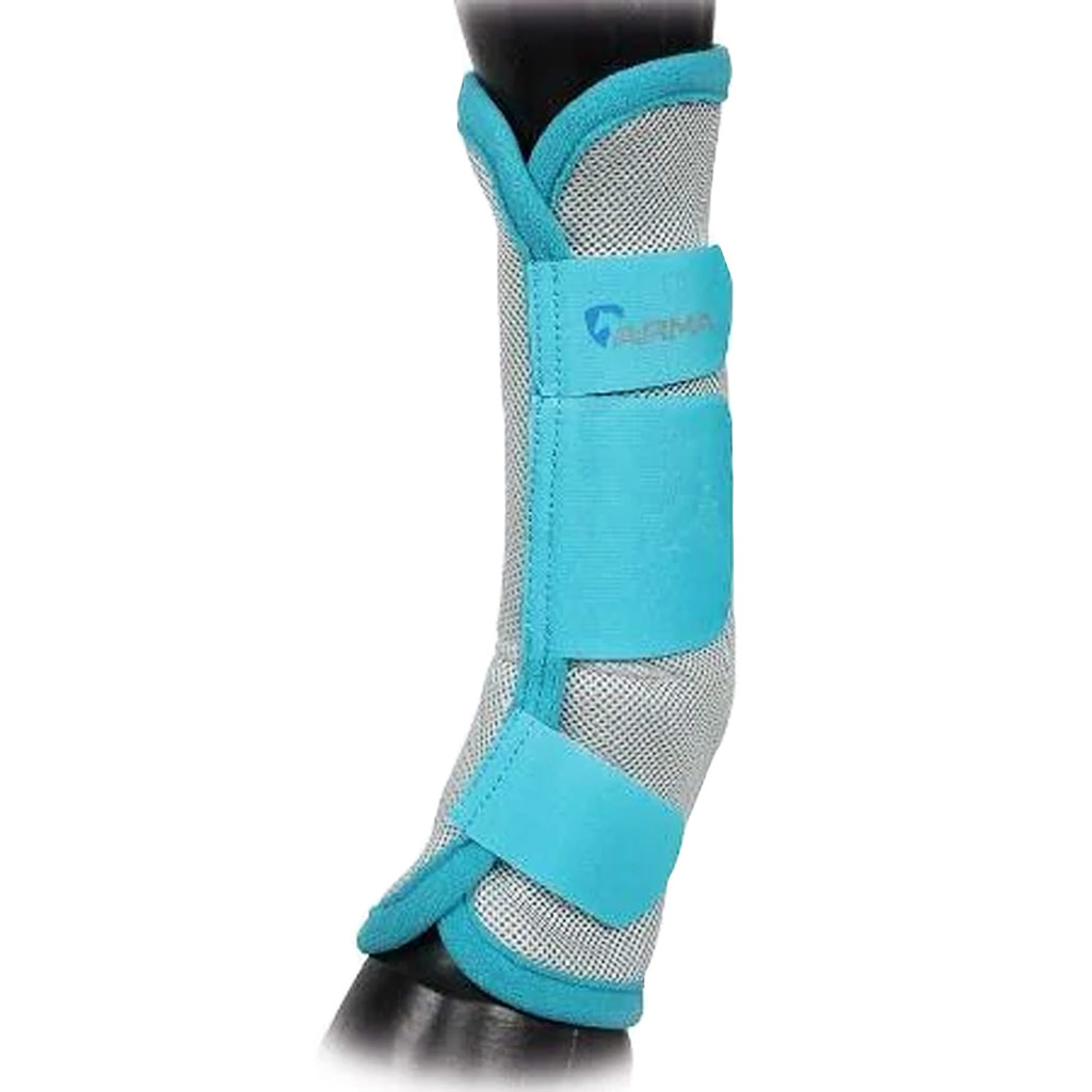 SHIRES FLY TURNOUT SOCKS AQUA FULL