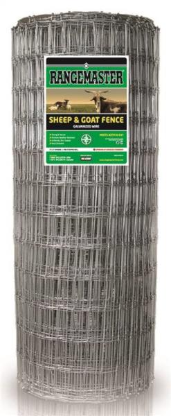 RANGEMASTER SHEEP/GOAT FENCE 13GA 330'LX48"W, 4"X4" MESH ZINC