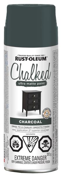 RUSTOLEUM CHALKED SPRAY PAINT CHARCOAL 340G 