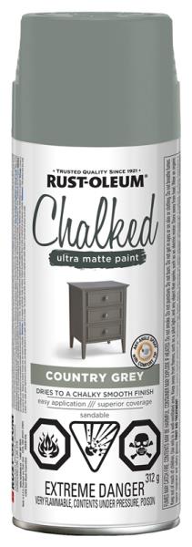 RUSTOLEUM CHALKED SPRAY PAINT COUNTRY GREY 340G