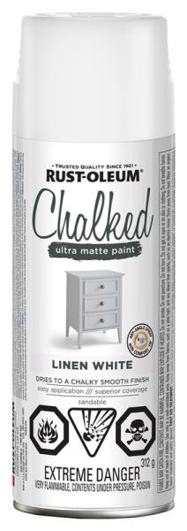 RUSTOLEUM CHALKED SPRAY PAINT LINEN WHITE 340G 