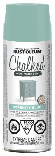 RUSTOLEUM CHALKED SPRAY PAINT SERENITY BLUE 340G