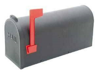 PRO-DF CURBSIDE MAILBOX BLACK PLASTIC