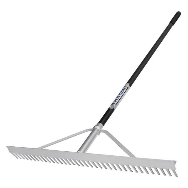 VULCAN LANDSCAPE RAKE 36" 36-TINE 66" ALUMNM HNDL - 34555