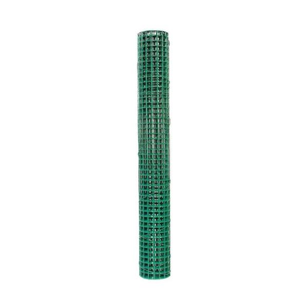 JACKSON WIRE VINYL-COATED HARDWARE CLOTH 19GA 5'LX24"W, 1/2" MESH GREEN